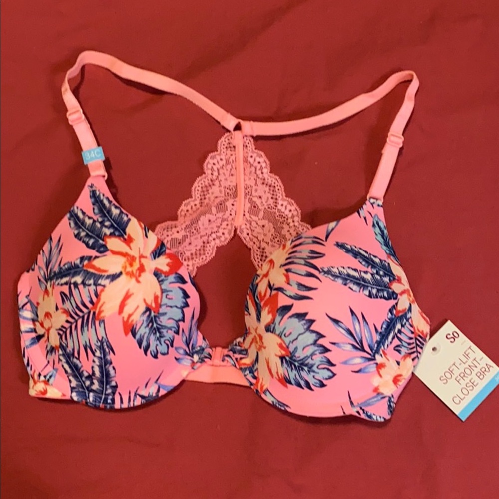 SO 34C Soft Lift Front Close Bra